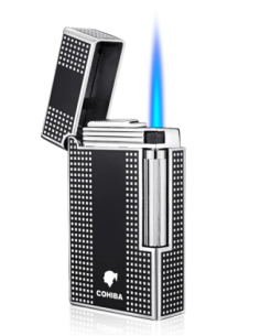 Derui jet lighter - sort cigar-og cigaret Jet flint...