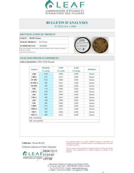CBD Hash 32% + 5% CBN - Perfect Harmony