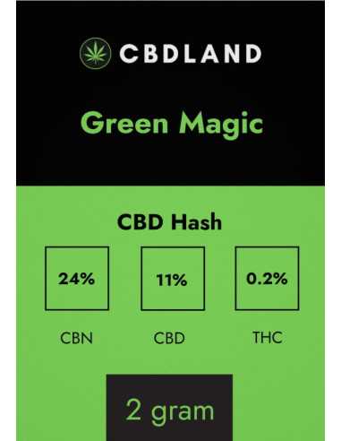 CBD Hash 11% + CBN 24% - Green Magic