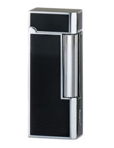 Eurojet Milano flint lighter i krom og sort farve